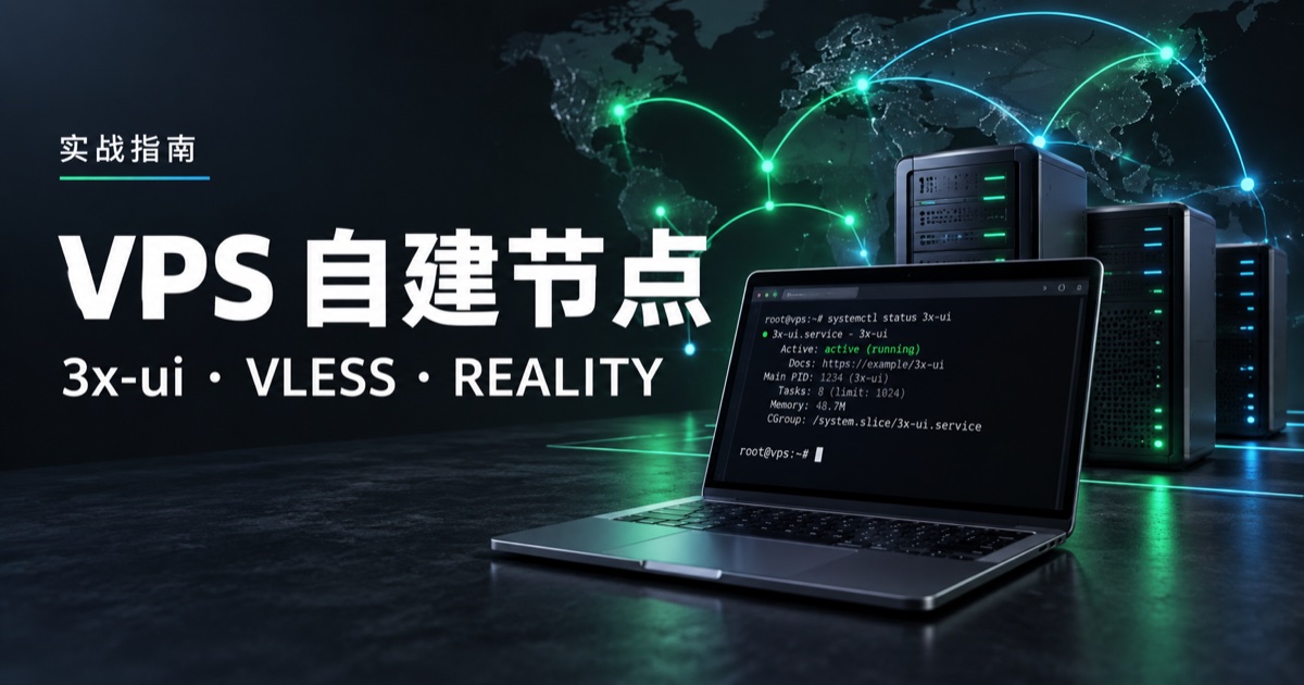 VPS 自建节点:3x-ui、VLESS 与 REALITY 教程头图